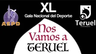 Cartel anunciador de la Gala Nacional del Deporte en Teruel.