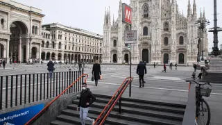 Plaza de la catedral de Milán