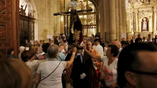Imagen de archivo de la procesión del Santo Cristo de los Milagros que se celebra cada 12 de septiembre.