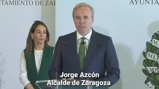 El alcalde Jorge Azcón ha pedido a la población que se quede en sus casas por "responsabilidad".