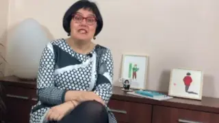 Ana Hernández, ayer en su canal de Youtube.