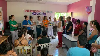 Imagen de la campaña sanitaria desarrollada en Ecuador