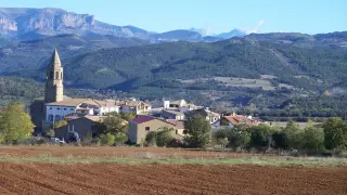 Vista del pueblo de Laguarres.