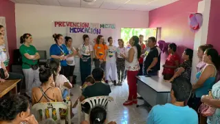 Imagen de la campaña sanitaria desarrollada en Ecuador.