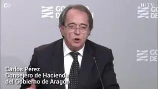 El consejero de Hacienda del Gobierno de Aragón, Carlos pérez Anadón, ha hablado este miércoles del próximo curso escolar