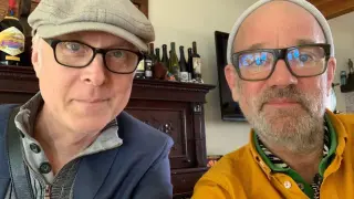 Bill Rieflin y Michael StipeREMHQ25/03/2020 [[[EP]]] Bill Rieflin y Michael Stipe