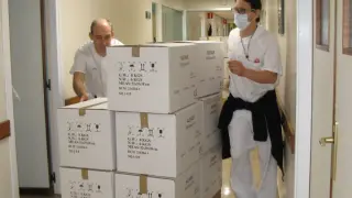 La DGA envió 120.000 mascarillas el viernes al hospital Miguel Servet.