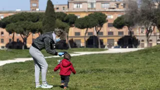 Niños en Italia de paseo