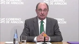 El presidente del Gobierno de Aragónn, Javier Lambán, ha participado este domingo en una videoconferencia con el presidente del Gobierno y el resto de presidentes autonómicos con motivo de la crisis del coronavirus y del Estado de Alarma.