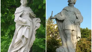 Doña Urraca y Don Jaime I, en dos esculturas en Madrid.