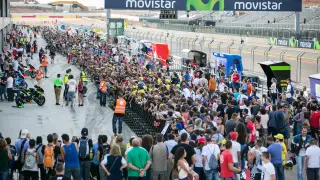Imagen del circuito aragonés de Motorland Aragón, en Alcañiz (Teruel), en la última prueba del Mundial disputada el curso pasado.