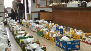Las Fuentes reparte 10.000 kilos de alimentos entre 500 familias en riesgo de exclusión