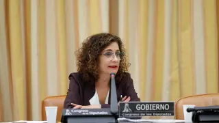 María Jesús Montero, comparece en la Comisión de Hacienda del Congreso