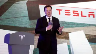 Elon Musk en un acto en la ciudad china de Shanghai a primeros de año.
