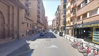 El agresor fue detenido en la calle de Graus, en Zaragoza.