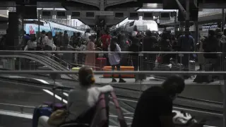Paris train stations during coronavirus pandemic