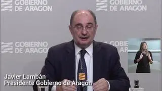 El presidente aragonés también aboga por permitir los desplazamientos entre provincias "lo más pronto posible".