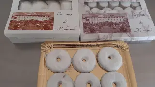 Algunos de los dulces que se elaboran en el Convento de las Carmelitas Descalzas de San José en Maluenda.