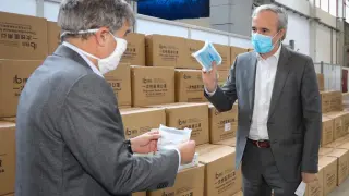 El Grupo Saica dona 700.000 mascarillas para su reparto en Zaragoza