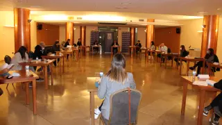 Agentes sociales reunidos en la primera mesa técnica que se ha celebrado en Tarazona.