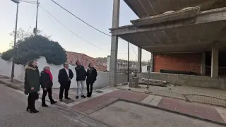 Reunión preparatoria del plan de asfaltado de la Diputación Provincial en Oliete.