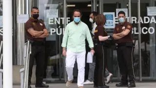 Manuel Galdeano, portavoz de CSIF, tras poner una denuncia en los juzgados de Madrid contra las amenazas a funcionarios del SEPE.