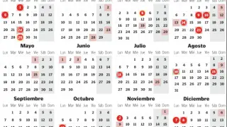 Calendario laboral 2020 en Aragón
