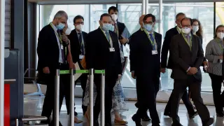 Illa y Ábalos supervisan las medidas de seguridad impuestas en el Aeropuerto Adolfo Suárez Madrid-Barajas