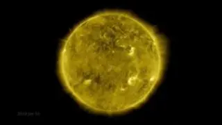 El vídeo condensa la actividad solar en todo este tiempo en apenas un minuto