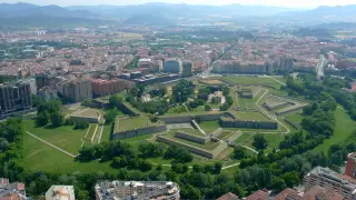 Vista panorámica de la ciudad de Pamplona.