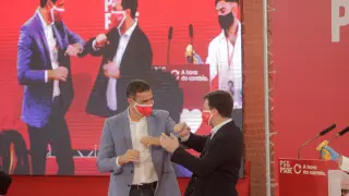 Acto electoral del PSdeG con Pedro Sánchez