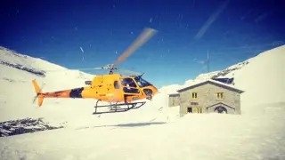 helicóptero de la compaía Helitrans Pyrenees