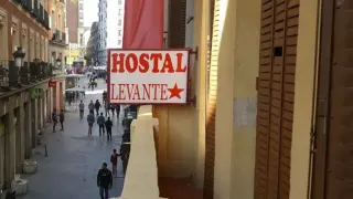 Hostal Levante, en Madrid.