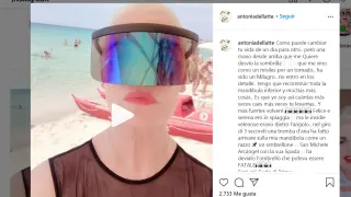 Una imagen del vídeo publicado por la presentadora en su perfil oficial de Instagram.
