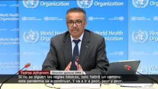 "No habrá una vuelta a la completa normalidad en un futuro previsible", dice el director general de la Organización Mundial de la Salud