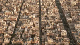 Vista aérea de la ciudad de Teheran
