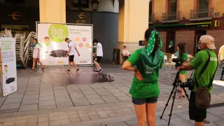 Campaña de Cruz Blanca sobre la prevención de riesgos en las fiestas de Huesca.