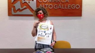 La consejera de Juventud de la Comarca Alto Gállego, Marisa Morillo, en la presentación de la campaña.