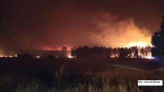 El incendio forestal que se declaró en 2019 en la zona de Barchín del Hoyo (Cuenca), que quemó 2.822 hectáreas de terreno