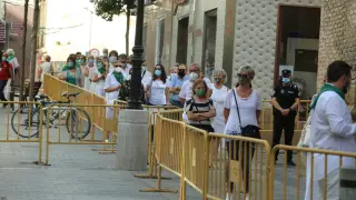 Huesca honra a San Lorenzo en el día grande de las 'no fiestas'