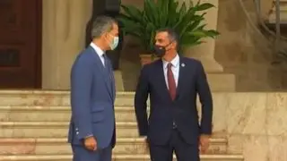 El presidente del Gobierno llega a Palma procedente de Lanzarote, donde pasa unos días de vacaciones.