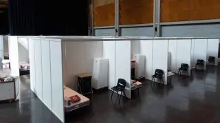 Sala Multiusos de Zaragoza habilitada para recibir a asintomáticos