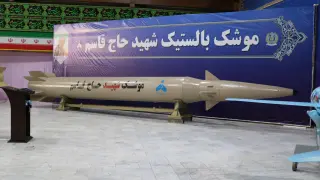 Uno de los misiles iraníes.