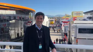 El presidente de la Federación Aragonesa de Automovilismo, y candidato a la Española, Ánchel Echegoyen