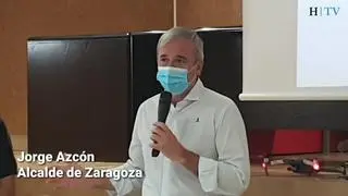 El alcalde de Zaragoza, Jorge Azcón, ha manifestado que agotará las posibilidades de diálogo y llegar a las protestas si no llega a Zaragoza parte de los 5.000 millones que destinará a los Ayuntamientos el Gobierno de España.