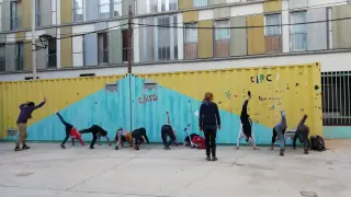 Actividades para niños del programa de Educación de calle en Zaragoza.