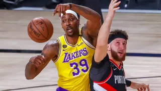 Partido de los Trail Blazers de Portland contra los Lakers de Los Angeles.
