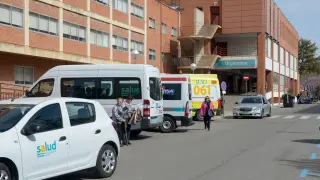 Zona de parada de ambulancias del Hospital Obispo Polanco/2018-04-06/ Foto: Jorge Escudero [[[FOTOGRAFOS]]] [[[HA ARCHIVO]]]