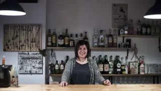 La gestora del bar, Marisol Tristán, en Los Diezmos.