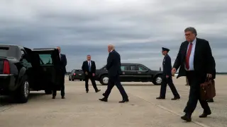President Donald Trump arrives in Washington after visiting Kenosha, Wisconsin